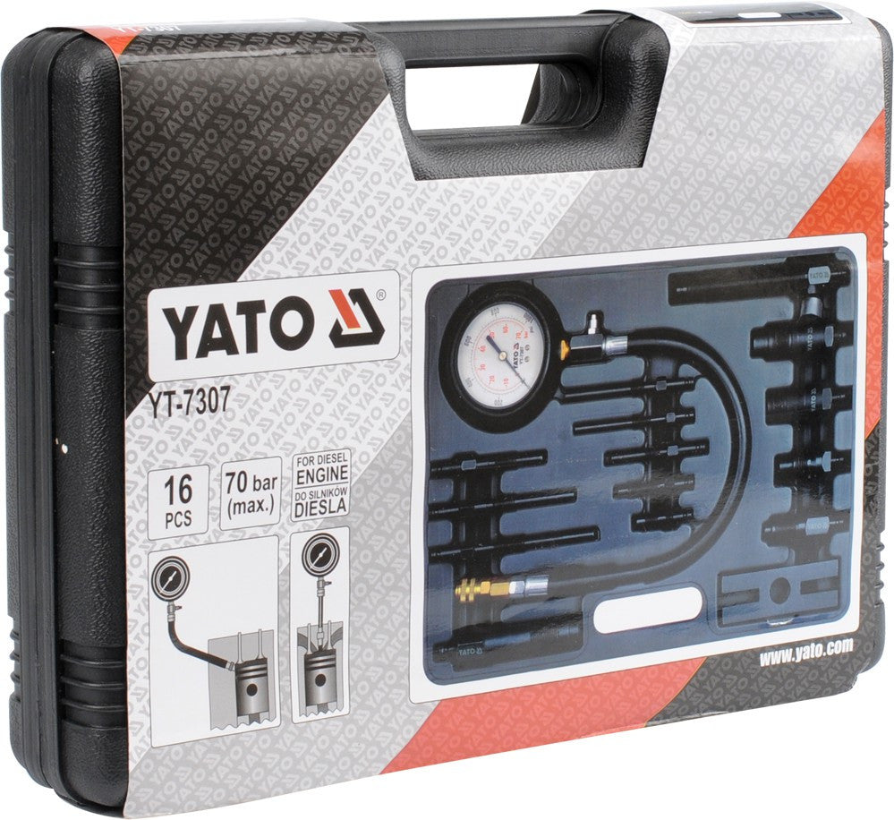 Tester de compresie pentru motor Diesel 16 piese Yato - imagine 3