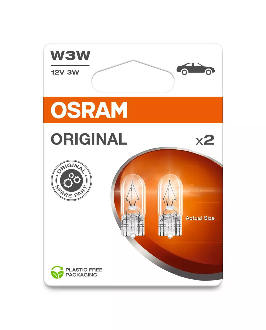 Bec Osram Original W3W 12V 3W W2.1X9.5s Set 2 buc Osram - imagine 1