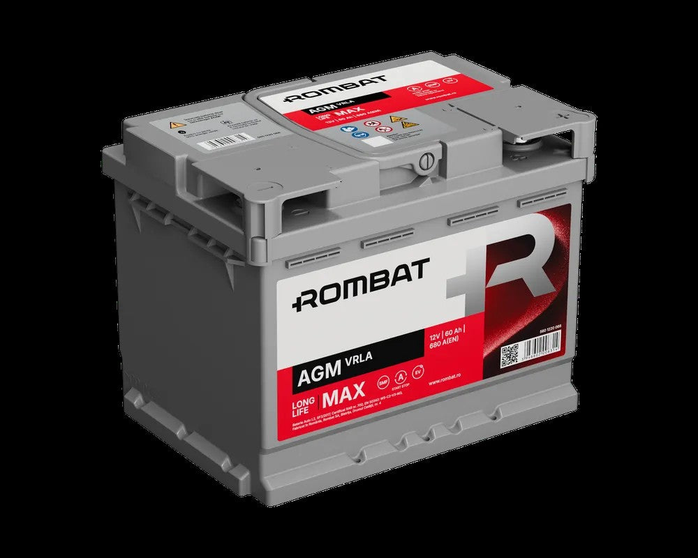 Baterie Rombat AGM60AH  680A Rombat - imagine 1