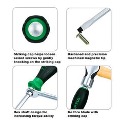 Set 6 piese surubelnite de impact asortate seria proo Toptul - imagine 2
