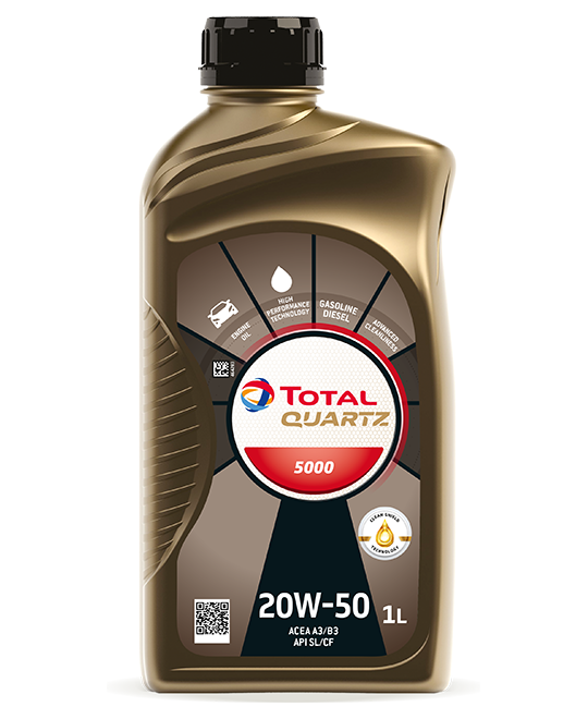 Ulei motor Total Quartz 5000 20W50 1L Total - imagine 1