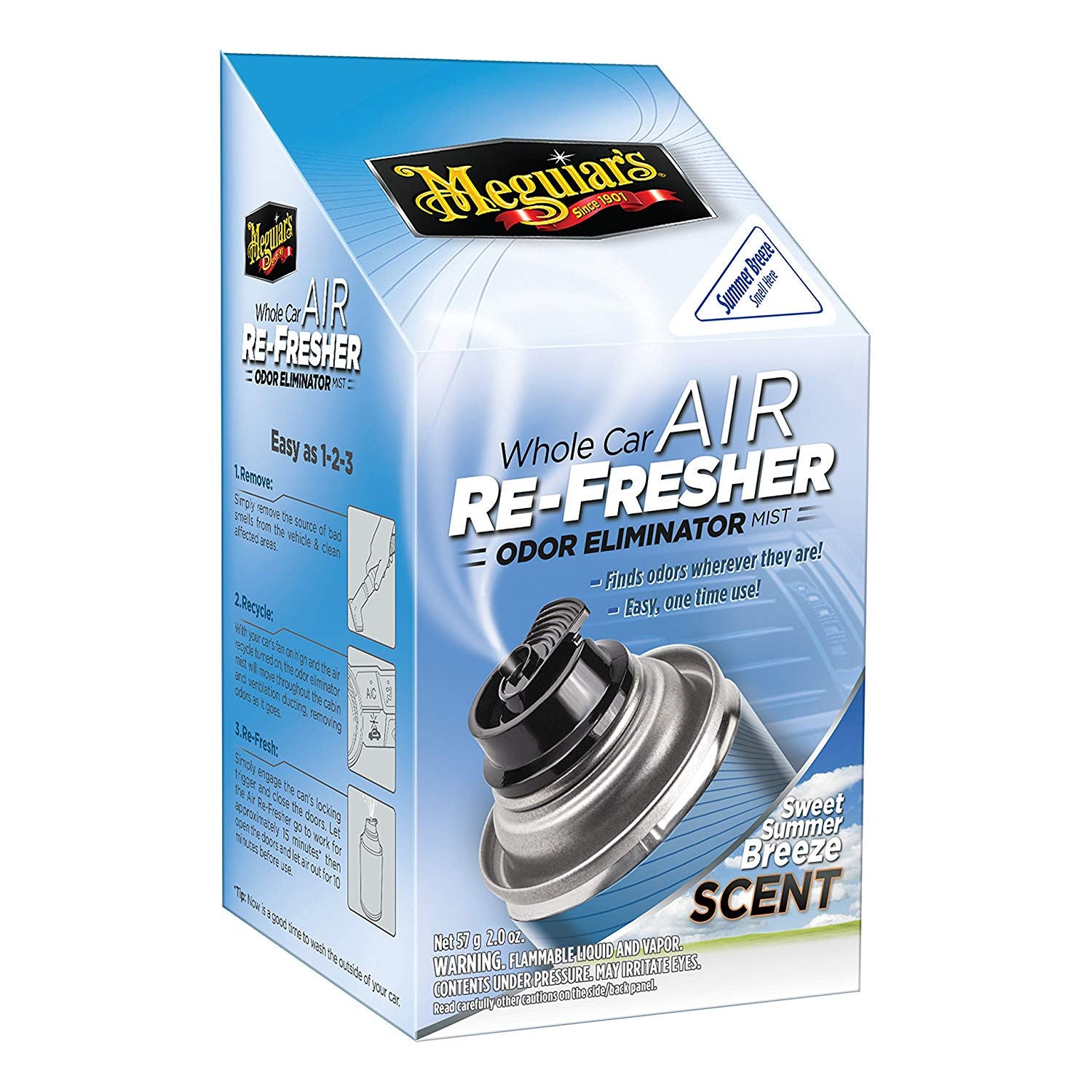 Spray Curatare Aer Conditionat Meguiars Air Re-Fresher Sweet Summer Breeze Meguiar's - imagine 1
