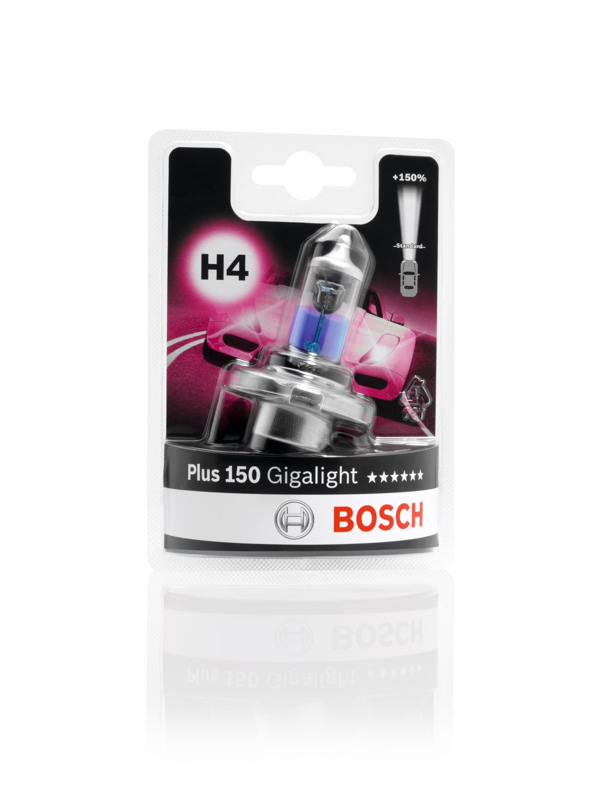 Bec H4 12V 60/55W Gigalight Plus 150 BLI Bosch - imagine 1