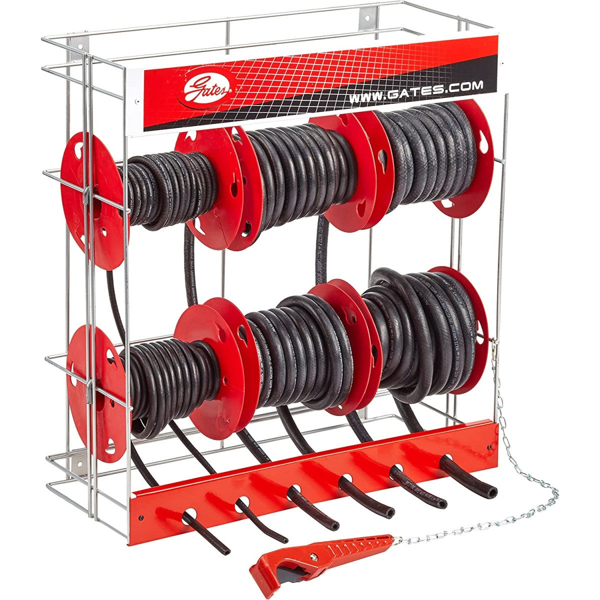 Stand Furtunuri Echipat Cu 6 Role De 15M (3.2; 4; 5; 6; 8; 10 MM) Si Cutter Gates 4986-10162 Gates - imagine 1