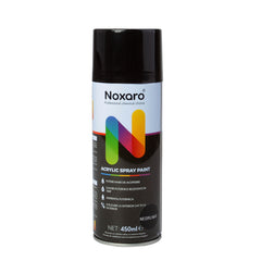 Vopsea spray 450 ml Negru Mat Noxaro - imagine 1