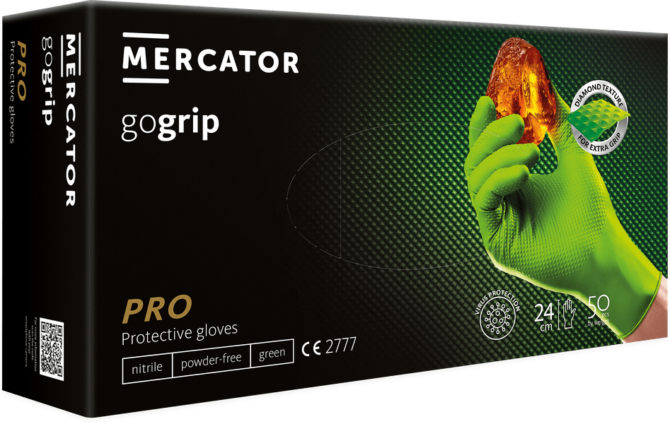 Manusi Mercator Gogrip Nitril (Green) L Mercator - imagine 1