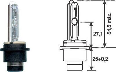 Bec Xenon D2S 85V 35W P32d-2 Magneti Marelli - imagine 2