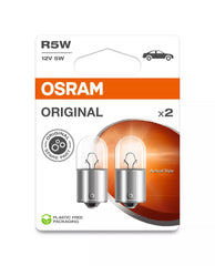 Bec Osram Original R5W 12V 5W BA15s Set 2 buc Osram - imagine 1