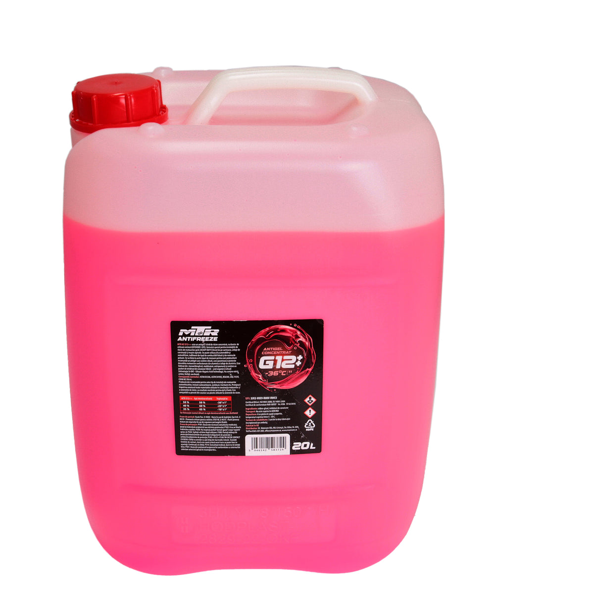Antigel concentrat Rosu MTR G12 ++ Heavy Duty (-74°C) 20L MTR - imagine 1