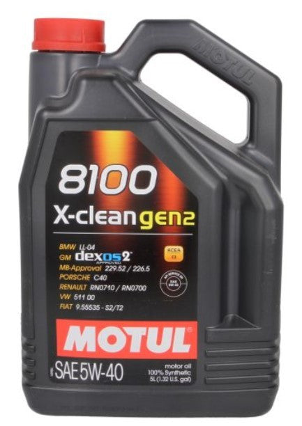 Ulei motor turisme Motul 8100 X-Clean Gen2 5W40 5L Motul - imagine 1