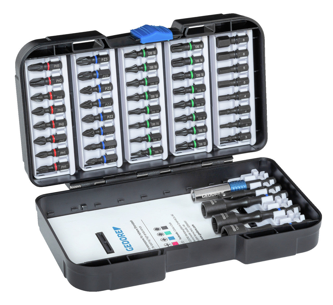 Set biti de impact, 45 piese Gedore - imagine 2