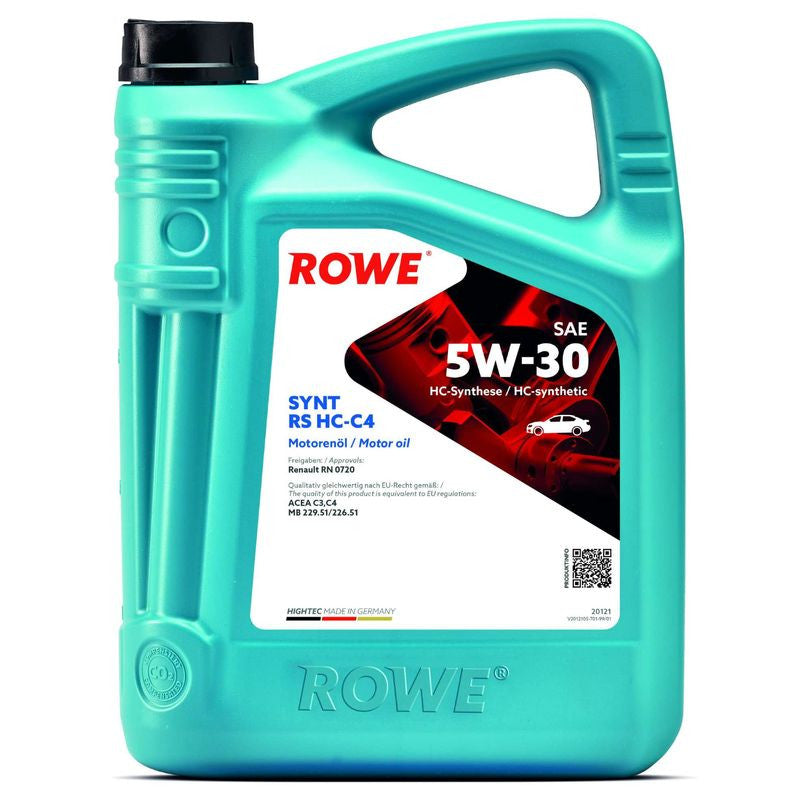 Ulei motor turisme Rowe HighTec Synt HC RS 5W30 5L Rowe - imagine 1