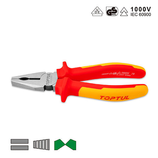 Cleste combinat 7 inch izolat  1000V Toptul - imagine 1