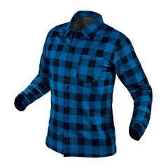 Cămașă din flanelă, albastru marin, mărimea L Neo Tools - imagine 1