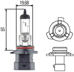 Bec Hella HB4A 12V 51W P22d Hella - imagine 1