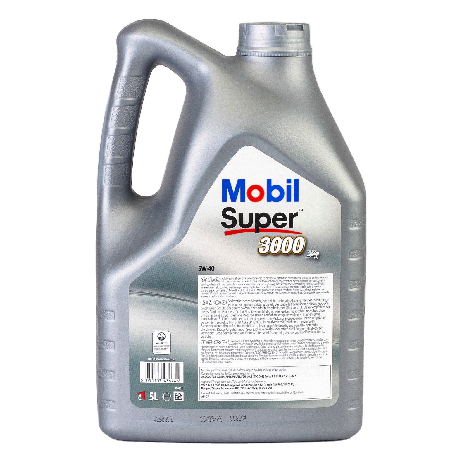 Ulei motor Mobil Super 3000 X1 5W40 5L Mobil - imagine 3