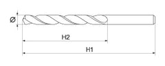 Burghiu metal HSS - cobalt 3 mm. 2 buc Yato - imagine 2