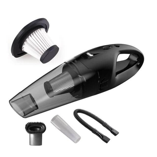 Aspirator de mână fără fir, cu acumulator, pentru casă și mașină, aspirare umedă și uscată, 120W Nigrin - imagine 6