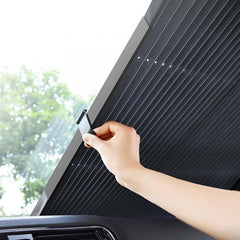 Parasolar auto retractabil 150 x 70cm - CarGuard Carguard - imagine 1