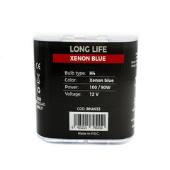 Bec MTR H4 12V 100/90W + 110% intensitate Alb Xenon Set 2 buc Carguard - imagine 2