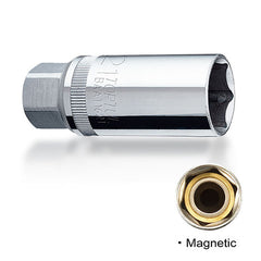 Cheie tubulara bujii magnetica 1/2 16 mm Toptul - imagine 1