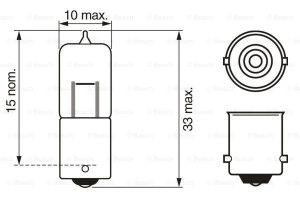 Bec Bosch Pure Light BA9s 12V 10W Bosch - imagine 4