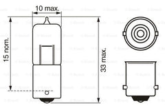 Bec Bosch Pure Light BA9s 12V 10W Bosch - imagine 4