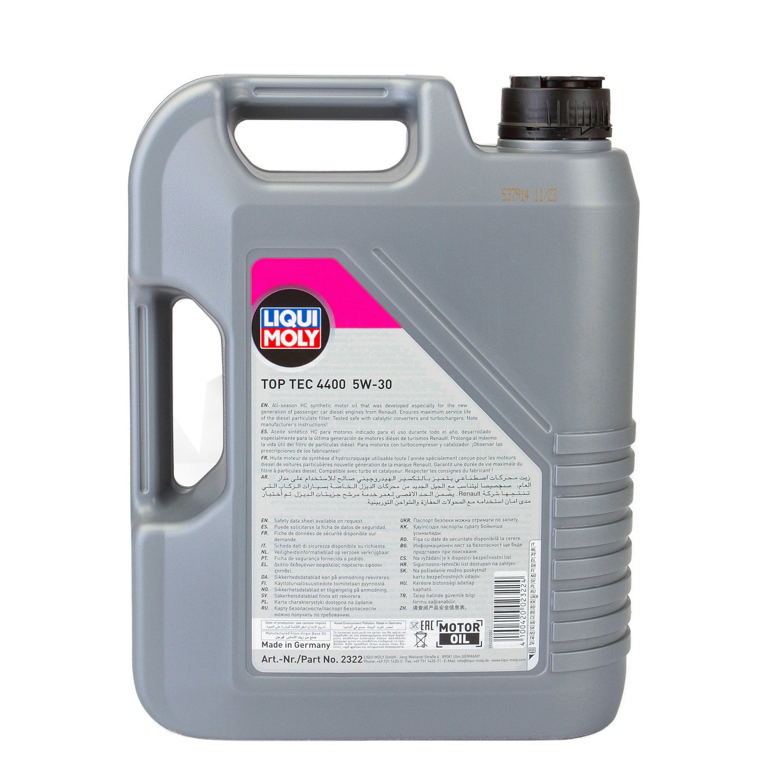 Ulei motor Liqui Moly Top Tec 4400 5W30 (3751) (2322) 5L Liqui Moly - imagine 3