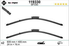 Set lamela stergator SWF Wiper FB OE LHD 600/400 mm SWF - imagine 1
