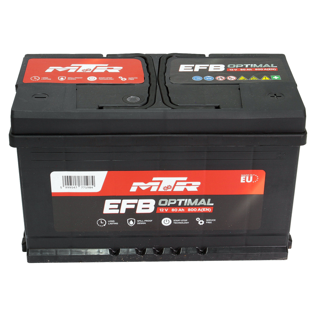 Acumulator turisme MTR EFB [START-STOP] 80 Ah 800A MTR - imagine 1