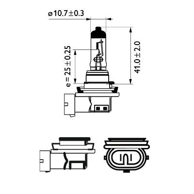 BEC FAR H11 12V 55W VISION (cutie) PHILIPS