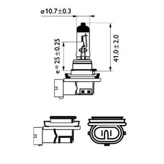 BEC FAR H11 12V 55W VISION (cutie) PHILIPS