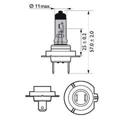 BEC MOTO H7 CRYSTAL VISION ULTRA 12V 55W (blister) PHILIPS