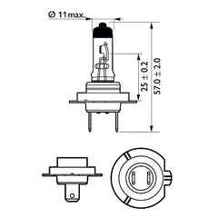 BEC MOTO H7 X-TREME VISION 12V 55W (blister) PHILIPS