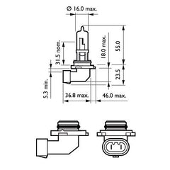 BEC FAR HB3 12V P20d 65W (blister) X-TREME VISION PRO150 PHILIPS