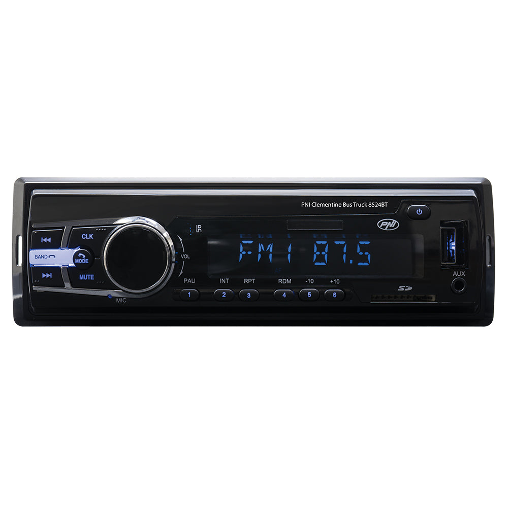 RADIO MP3 PLAYER AUTO PNI CLEMENTINE BUS TRUCK 8524BT RDS 4X45W 12V/24V CU SD, USB, AUX, RCA SI BLUETOOTH