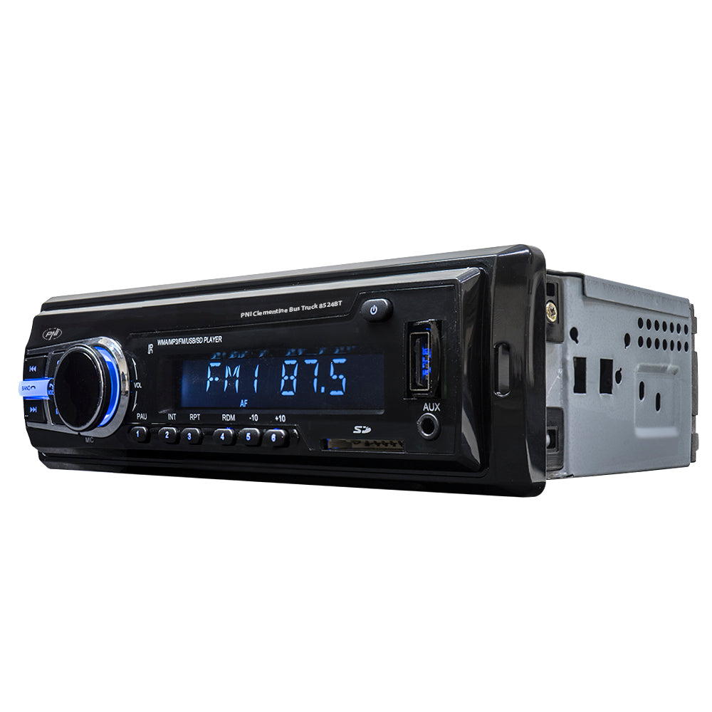 RADIO MP3 PLAYER AUTO PNI CLEMENTINE BUS TRUCK 8524BT RDS 4X45W 12V/24V CU SD, USB, AUX, RCA SI BLUETOOTH