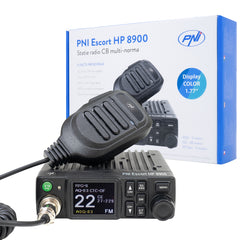 STATIE RADIO CB PNI ESCORT HP 8900 ASQ, 12V/24V, RF GAIN, ROGER BEEP, CTCSS-DCS, DUAL WATCH AM/FM