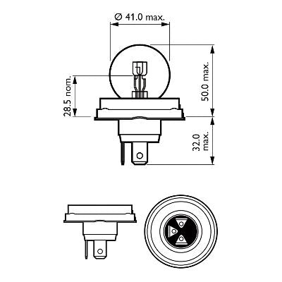 BEC FAR R2 12V 45/40W VISION (blister) PHILIPS