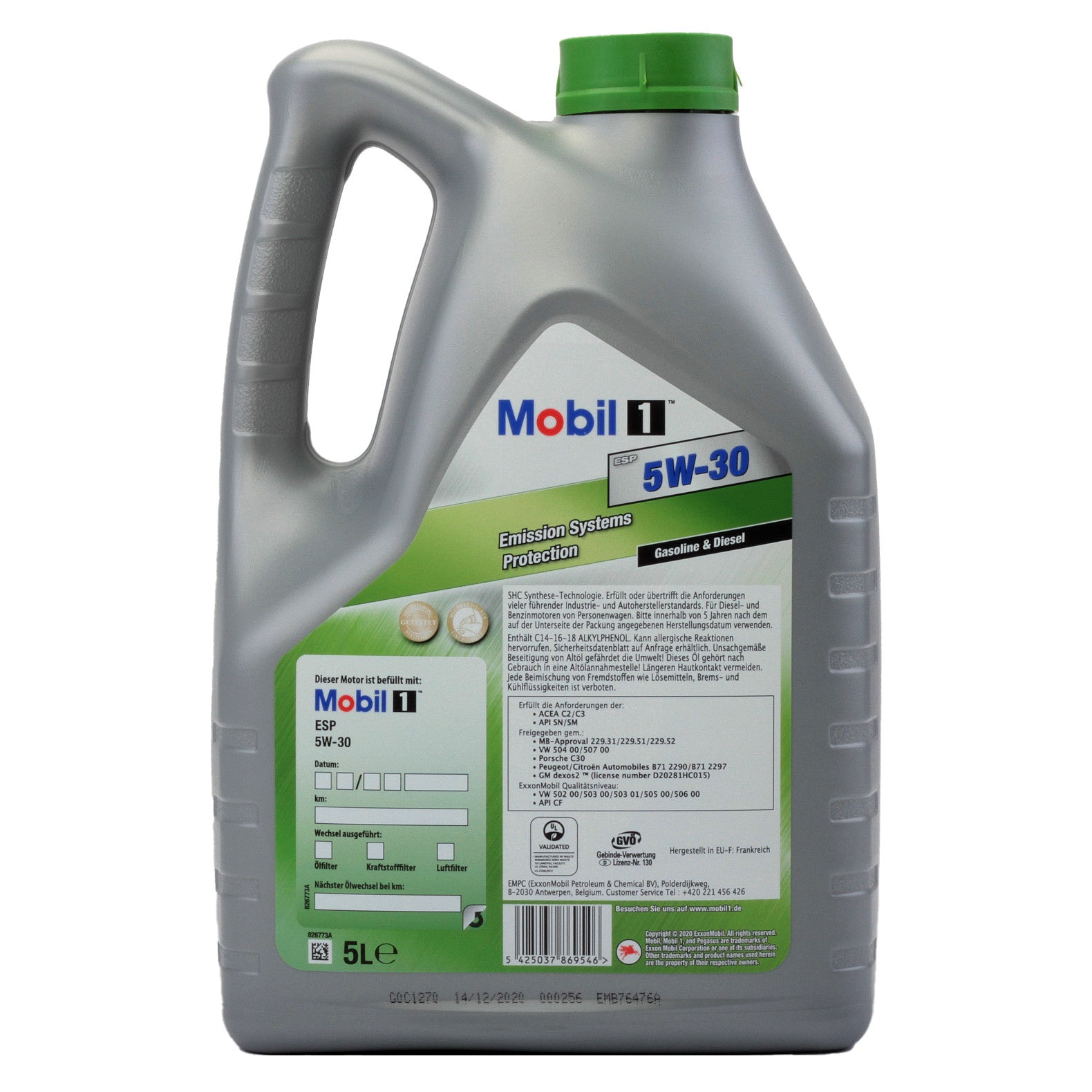 Ulei motor Mobil 1 Esp 5W30 5L Mobil - imagine 2