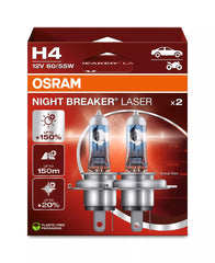 Bec Osram Night Breaker Laser Next Generation H4 12V 60/55W P43t Set 2 buc Osram - imagine 1