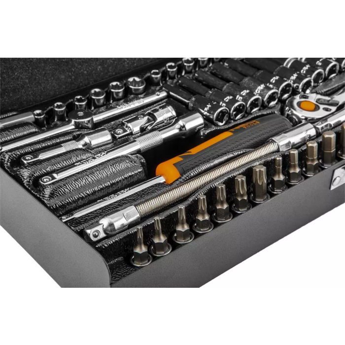 Set de chei tubulare 1/4 63 de piese Neo Tools - imagine 3
