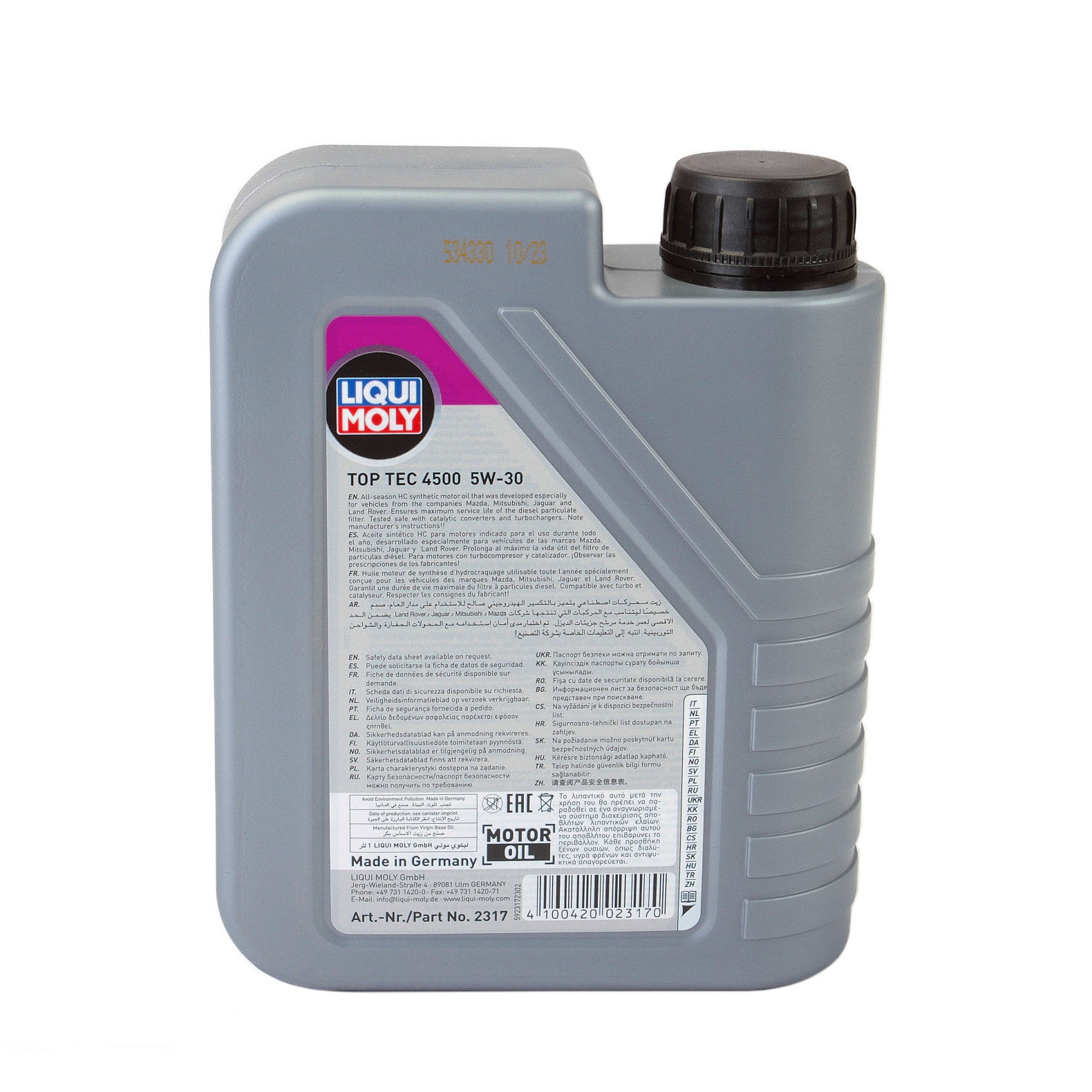 Ulei motor Liqui Moly Top Tec 4500 5W30 (3724) (2317) 1L Liqui Moly - imagine 3
