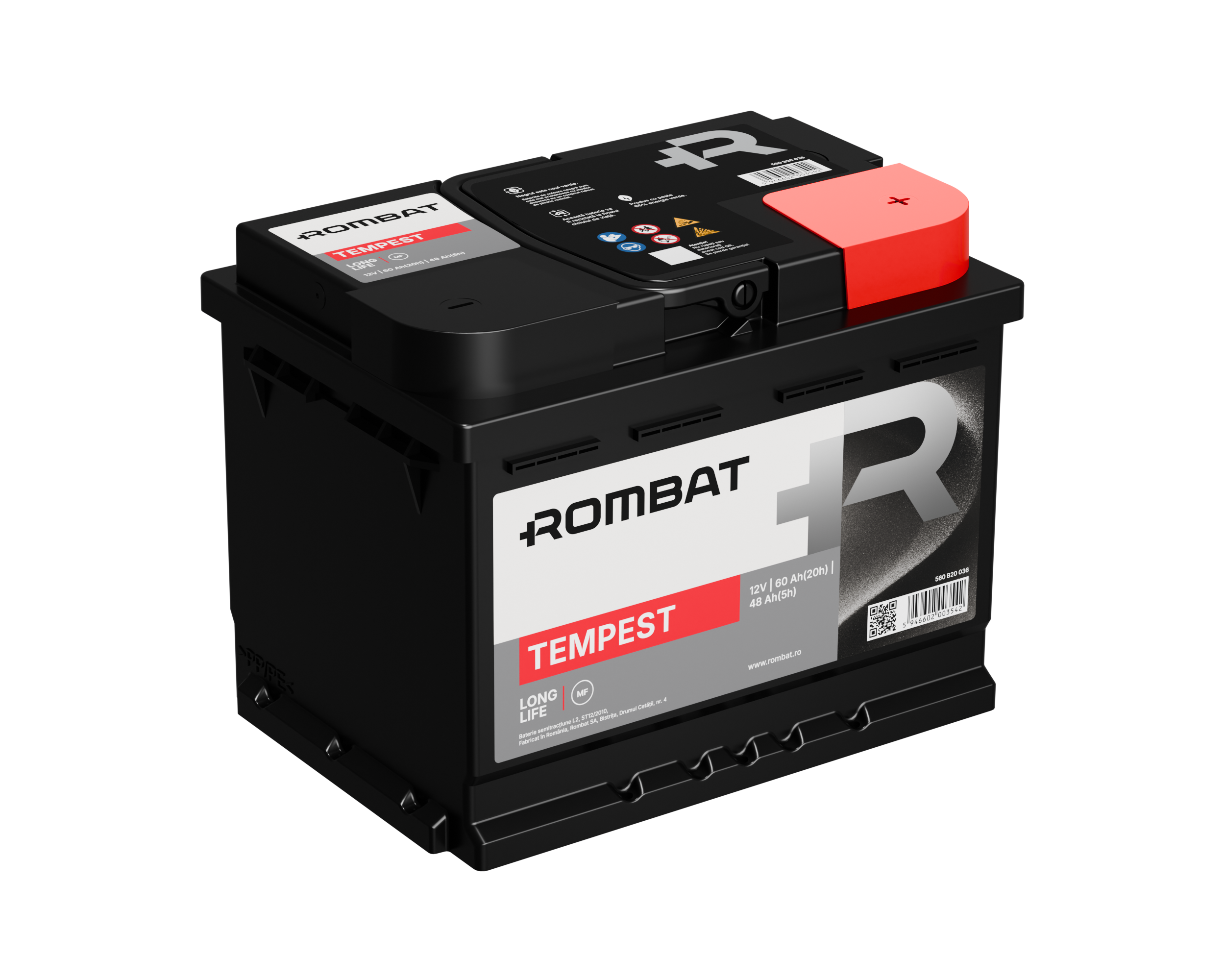 Acumulator Rombat Tempest 60 Ah ● Gama Semitractiune ● Rombat - imagine 4