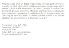 Dispozitiv schimbare lichid frana FB-12 Magneti Marelli - imagine 2