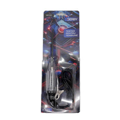 Tester pt tensiune 6-24V, mare, tip surubelnita, carcasa transparenta DERBY - imagine 1
