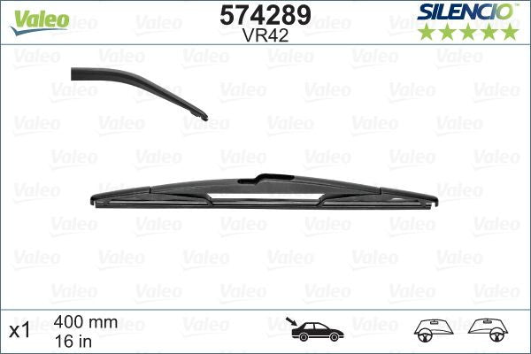 Stergator Valeo Silencio Performance 400mm Valeo - imagine 1