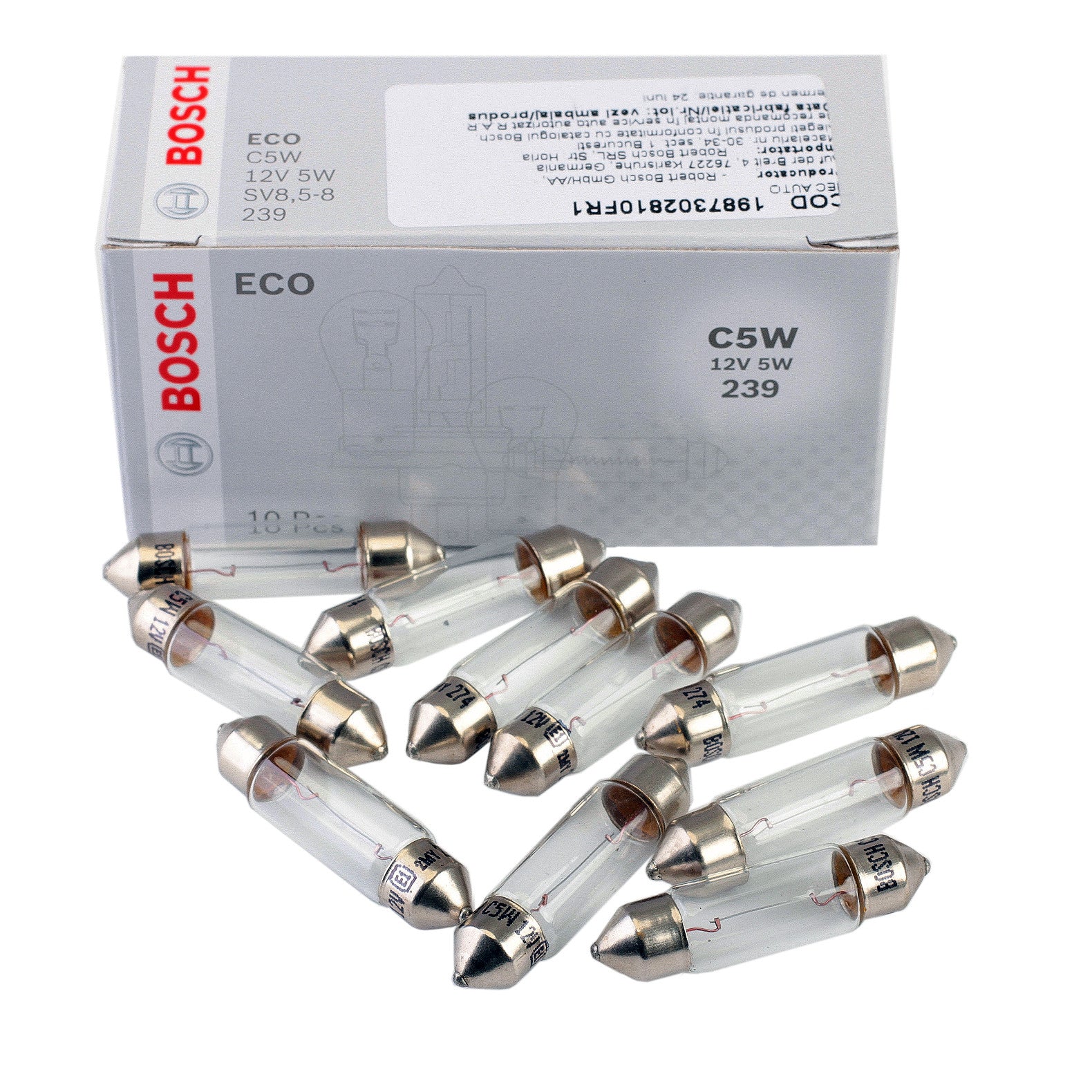 Bec Bosch Eco C5W 12V 5W SV8,5-8 Bosch - imagine 2