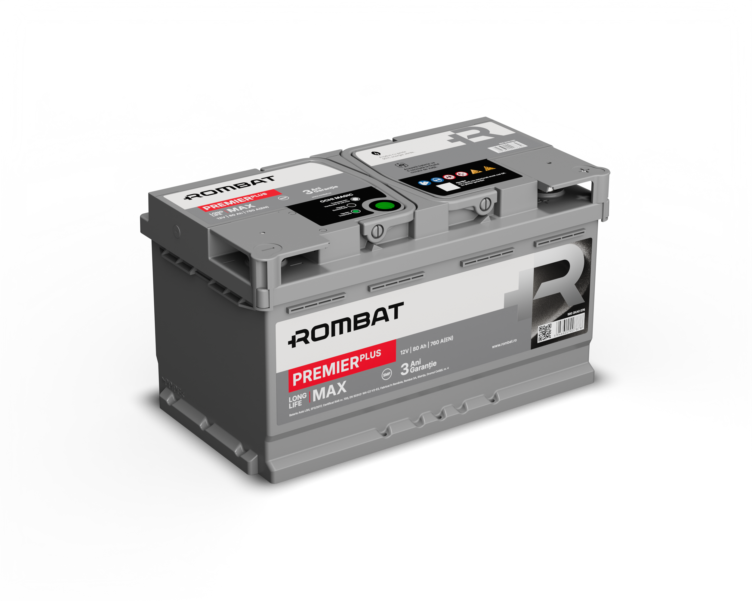 Acumulator Rombat Premier PLUS 80 Ah Rombat - imagine 2