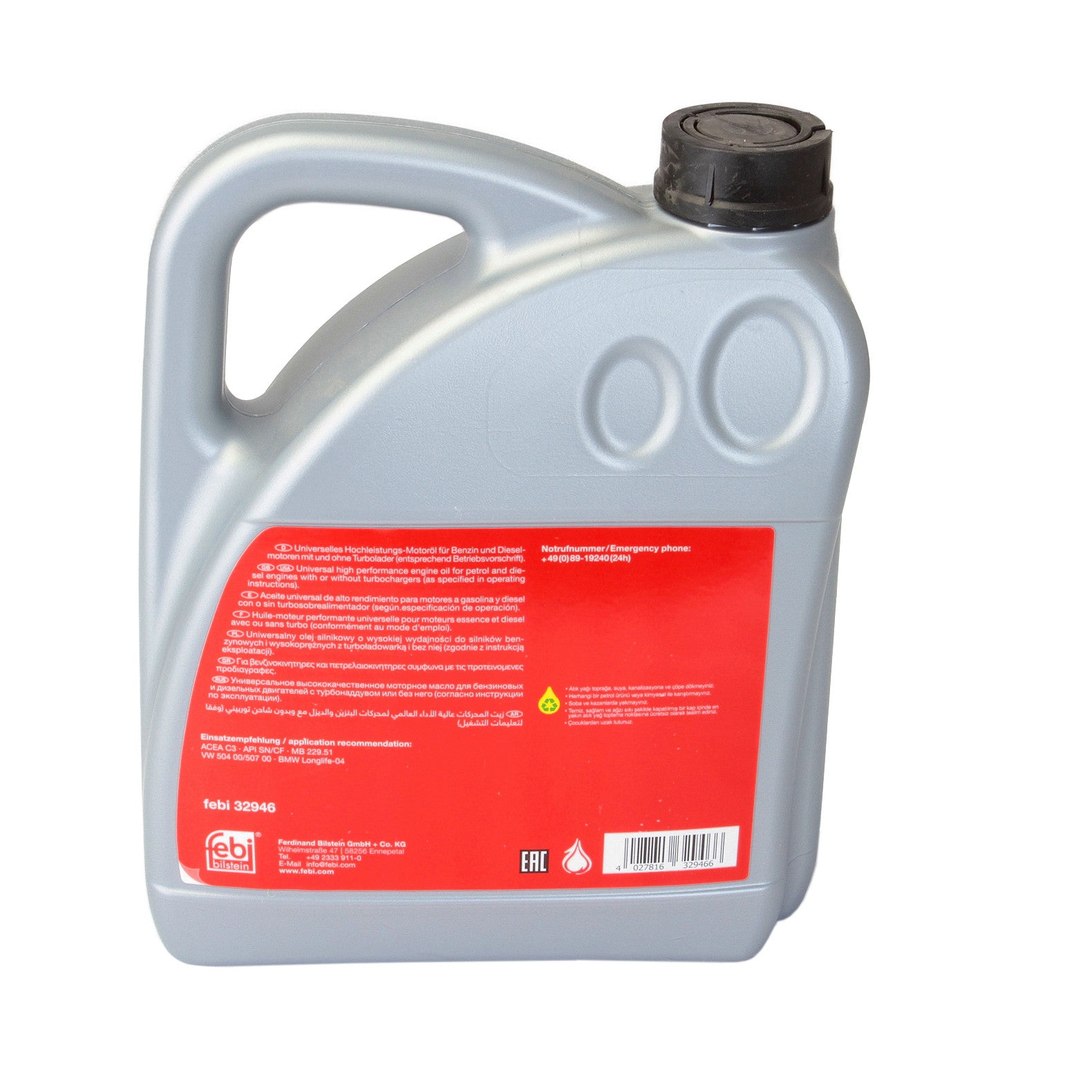 Ulei motor Febi Bilstein 5W30 Longlife Plus 4L Febi - imagine 3